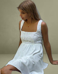 Liselotte Mini Dress in Ivory