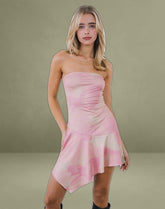 Melanie Midi Dress in Slinky Orchid Petals Pink