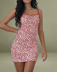 Gracias Mini Dress in Strawberry 2023 Print