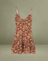 Marja Cami Mini Dress in Chiffon Rusty Flower