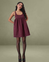 Marona Dress in Dark Berry