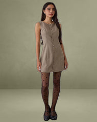 Mirina Mini Dress in Tailoring Taupe