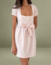 Leshiana Mini Dress in Poplin Light Pink