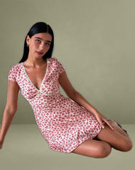 Ginevra Dress in Gardenia Romantic with Lace Trim