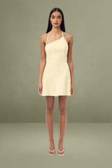 Palm One Shoulder Mini Dress