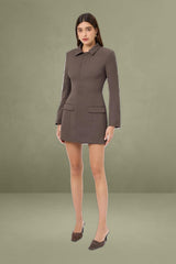 Oyster Suit Mini Dress