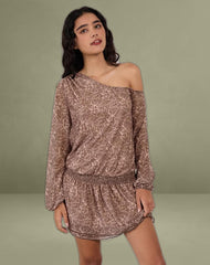 Papinka Dress in Mesh Vintage Paisley Pink