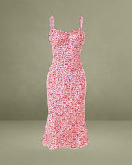 The Frill Trim Floral Cami Dress