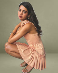 Suvi Cami Mini Dress in Coral