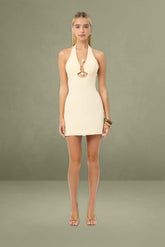 Oyster Trim Mini Dress