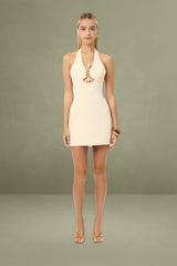 Oyster Trim Mini Dress