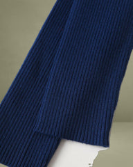 Navy Sweetheart Neck Bodycon Sweater Dress