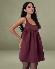 Marona Dress in Dark Berry