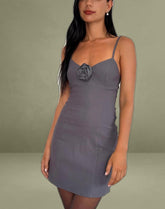 Inila Mini Dress in Tailoring Grey