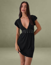 Leisoa Mini Dress in Black