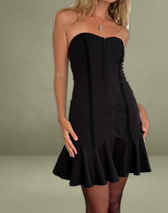 Snana Mini Dress in Tailoring Black
