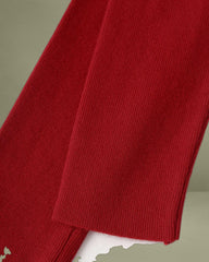 Red Bodycon Mermaid Sweater Dress