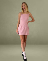 Aketi Mini Dress in Dusky Pink
