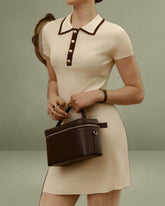 Apricot Contrasting Sweater Dress