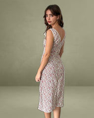 Lavisha Midi Dress in Pretty Ditsy