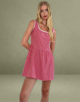 Leshi Mini Dress in Red Gingham