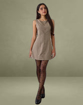 Mirina Mini Dress in Tailoring Taupe