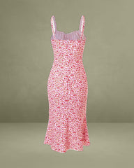 The Frill Trim Floral Cami Dress