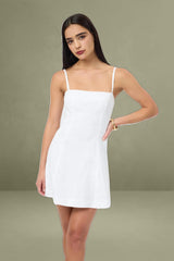 Palm Panel Mini Dress