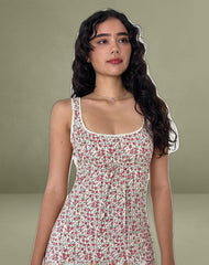 Bila Midi Dress in Pretty Ditsy