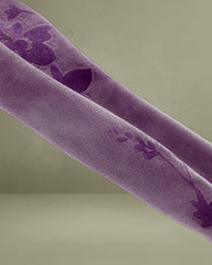 Purple Floal Two Piece Midi Dress