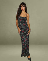 Darsih Maxi Dress in Lace Midnight Bloom