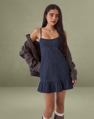 Pamina Mini Dress in Denim Indigo