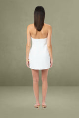 Oyster Trim Mini Dress