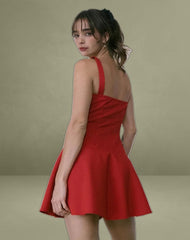 Audra Mini Dress in Red