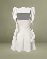 Apricot Square Neck Slip Mini Dress