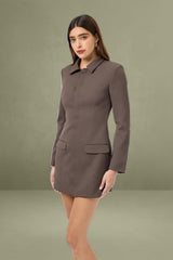 Oyster Suit Mini Dress