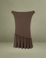 Ciro Mini Dress in Chocolate