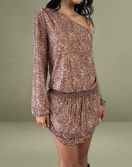 Papinka Dress in Mesh Vintage Paisley Pink