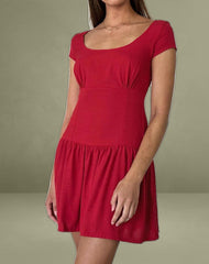 Ohayo Mini Dress in Adrenaline Red