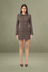 Oyster Suit Mini Dress