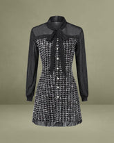 Black See Through A-Line Mini Dress