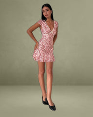 Ginevra Dress in Gardenia Romantic with Lace Trim