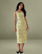 Nosita Midi Dress in Sunflower Pop Yellow