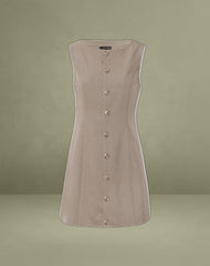 Mirina Mini Dress in Tailoring Taupe