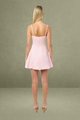 Palm Panel Mini Dress