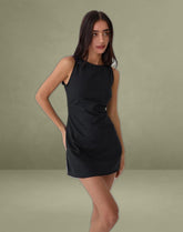 Ayana Backless Mini Dress in Black