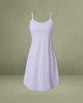 Purple A-Line Slip Mini Dress