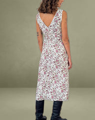Lavisha Midi Dress in Vintage Bloom Ivory