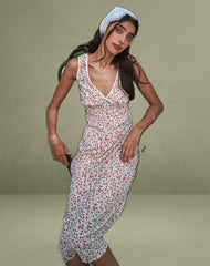 Lavisha Midi Dress in Pretty Ditsy