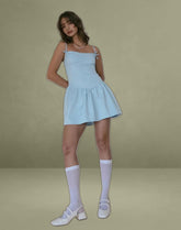 Lavani Mini Dress Powder Blue